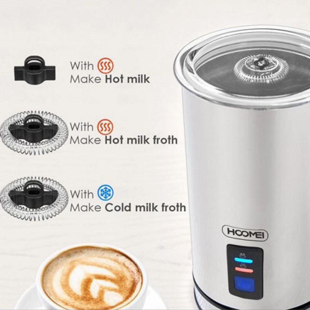 Hoomei® Inox Συσκευή για Αφρόγαλα 550W 250ml με Αντικολλητική Επίστρωση HM-5752